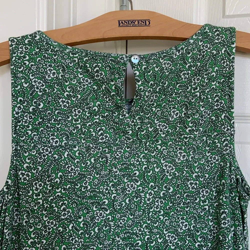 J.Jill green print tiered maxi dress - Picture 5 of 6